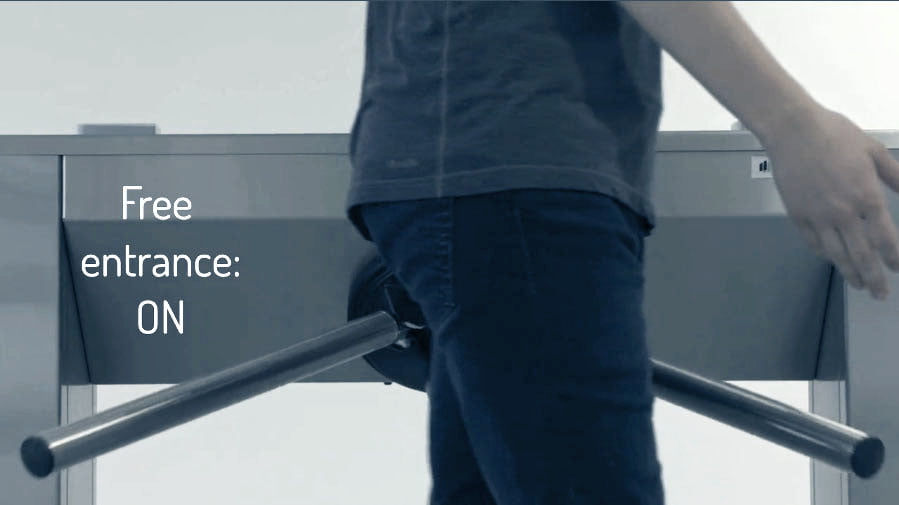 Free Entrance turnstile